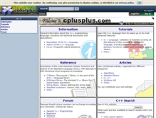 Tablet Screenshot of cplusplus.com